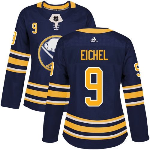 Adidas Buffalo Sabres #9 Jack Eichel Navy Blue Home Authentic Women Stitched NHL Jersey->women nhl jersey->Women Jersey